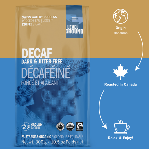 Decaf Single Origin Ground Coffee - Level Ground - (300g) - BCause
