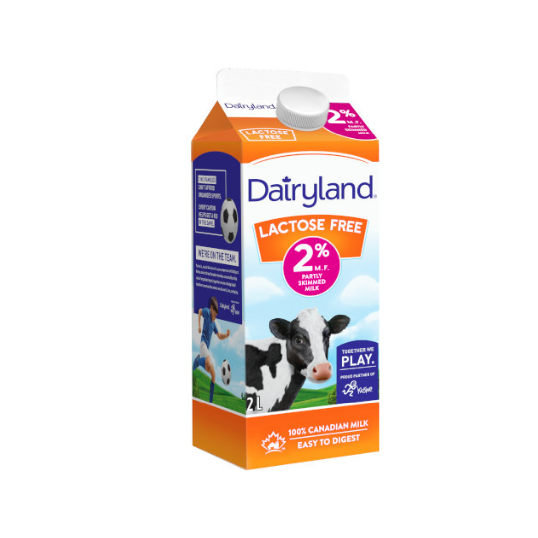 2% Lactose-Free Milk - Dairyland (2L) - BCause