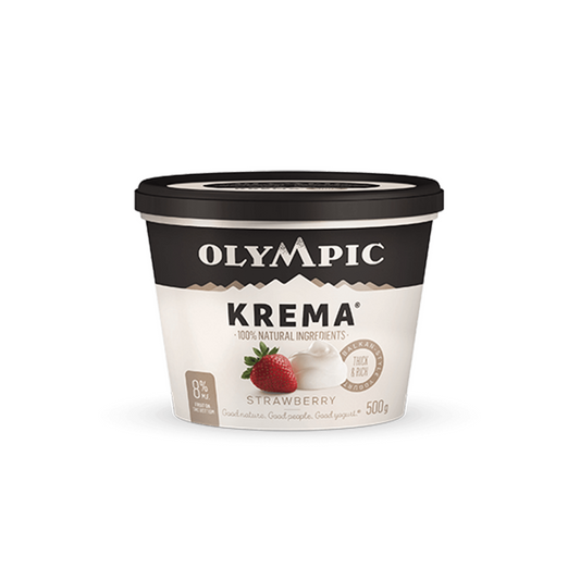 Krema Strawberry Yogurt - Olympic Dairy (500g) - BCause