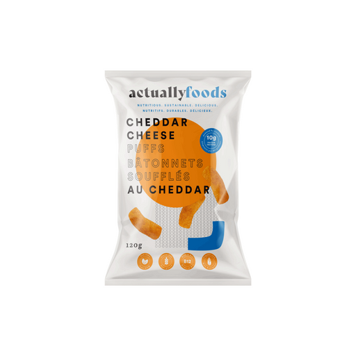 Cheddar Puffs - Actually Foods (120g) - BCause