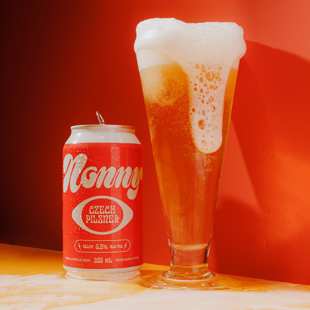 Czech Pilsner - Nonny Beer (4 x 355ml) - Non-Alcoholic Beer - BCause
