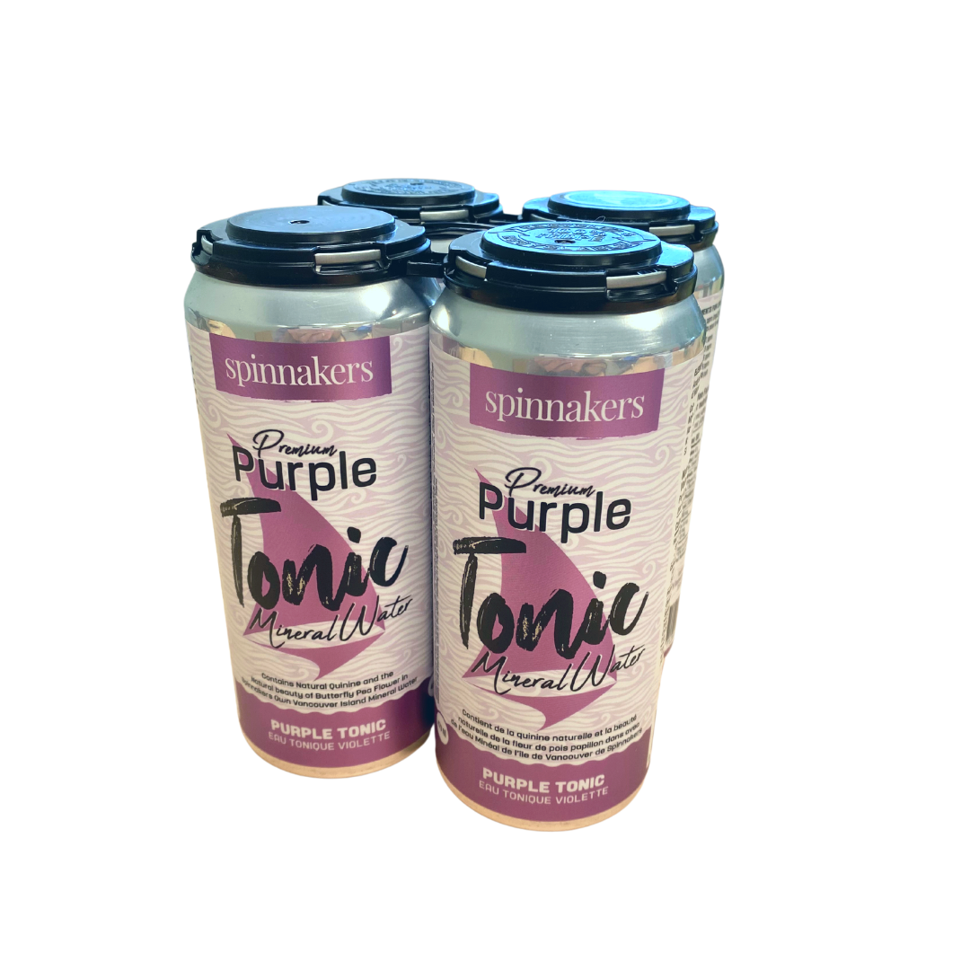 Premium Purple Tonic Mineral Water - Spinnakers Soda Co. (4x473ml) - BCause