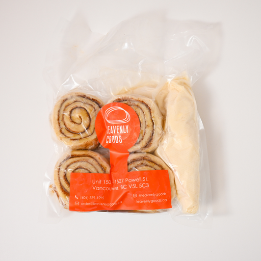 U-Bake Cinnamon Buns with Cream Cheese Frosting - Leavenly Goods (4pk) - BCause