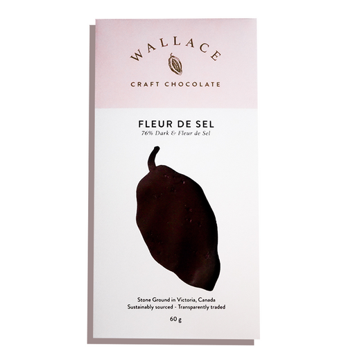 Fleur de Sel 76% Dark Chocolate - Wallace Craft Chocolate (60g) - BCause