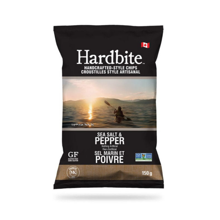 Sea Salt & Pepper - Hardbite Chips (150g) - BCause