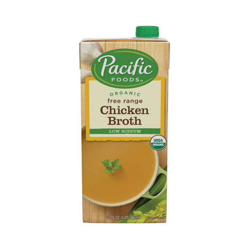Organic Low Sodium Chicken Broth - Pacific Foods (946ml) - BCause