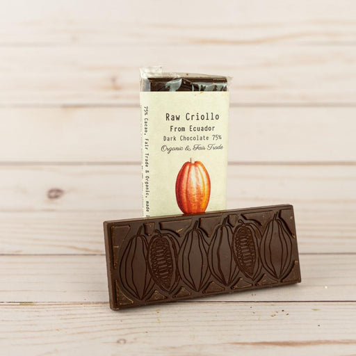 Raw Criollo 75% Dark Chocolate - The Good Chocolatier (45g) - BCause
