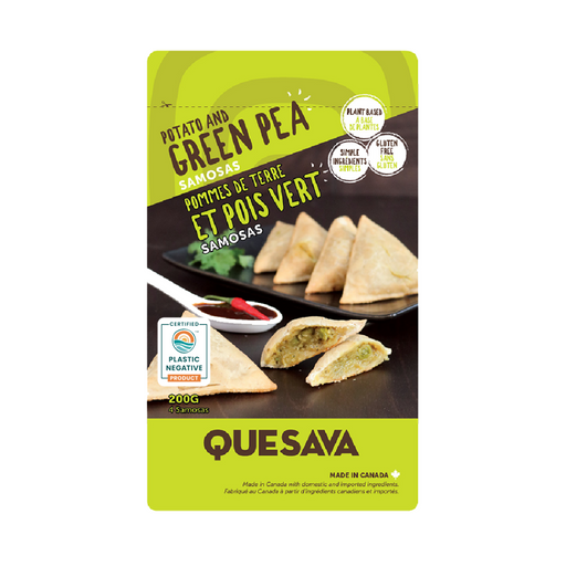 Plant-Based Potato & Green Pea Samosas - Quesava (Single Meal Packs) - BCause