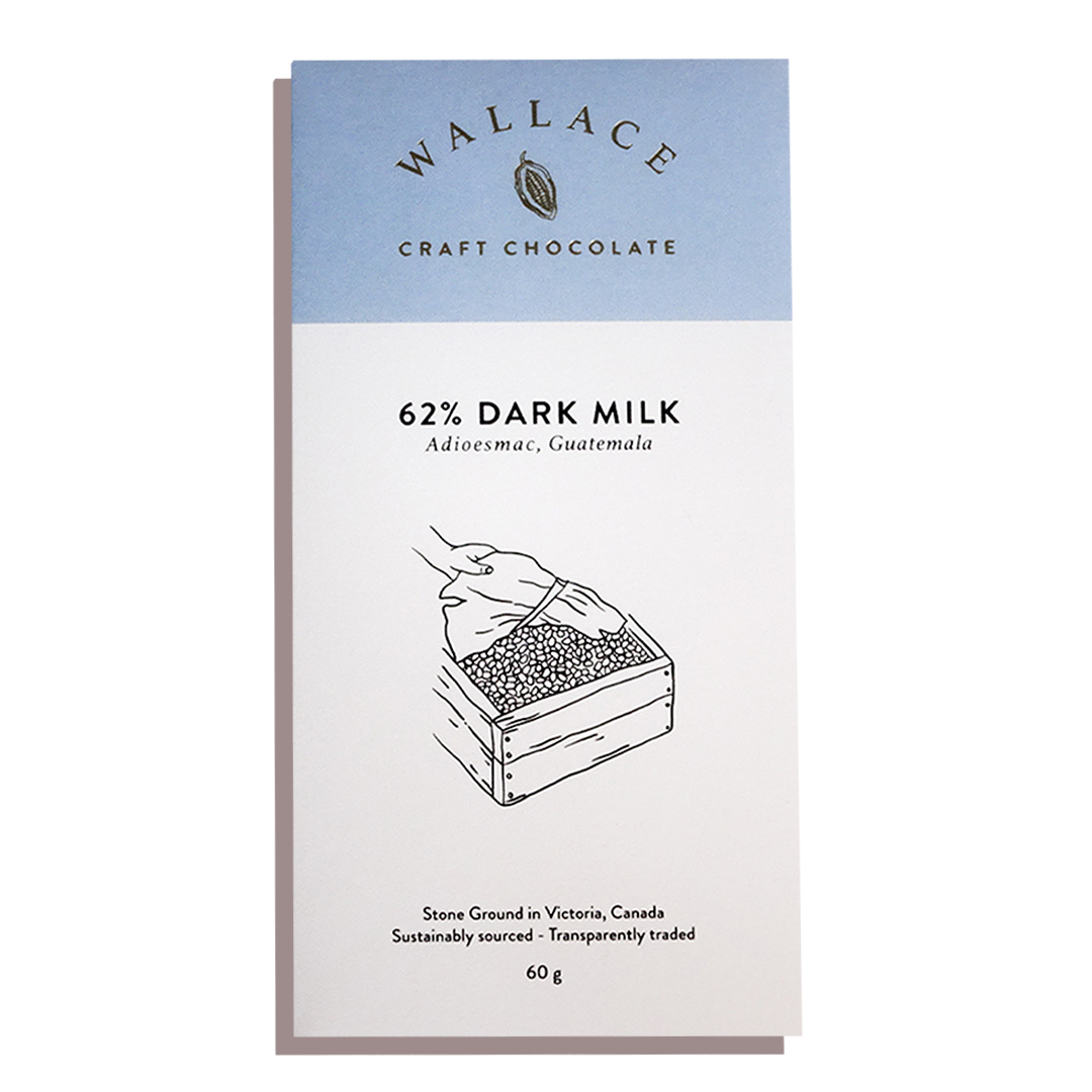 Guatemala 62% Dark Milk Chocolate - Wallace Craft Chocolate (60g) - BCause