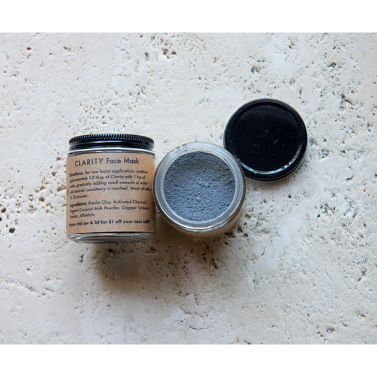 CLARITY Charcoal Clay Face Mask - Zilch (4oz) - BCause