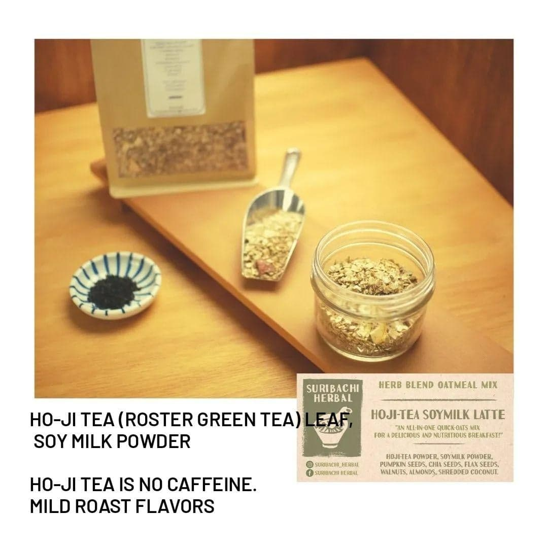Ho-Ji Tea & Soy Milk (Herb Blend Oatmeal Mix)- Suribachi Herbal (300g) - BCause
