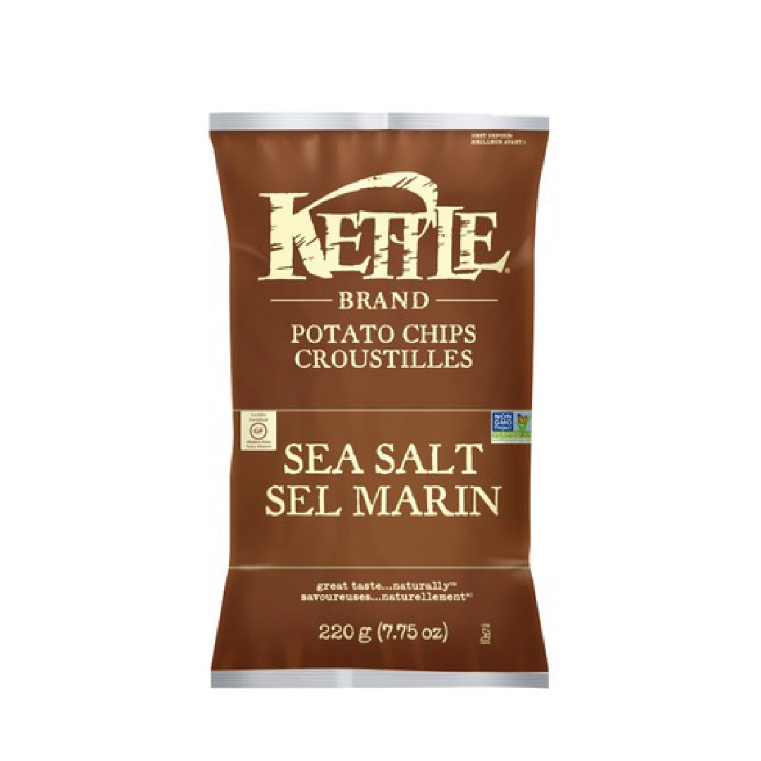 Sea Salt - Kettle Chips (220g) - BCause
