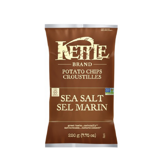 Sea Salt - Kettle Chips (220g) - BCause