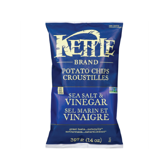 Sea Salt and Vinegar - Kettle Chips (220g) - BCause