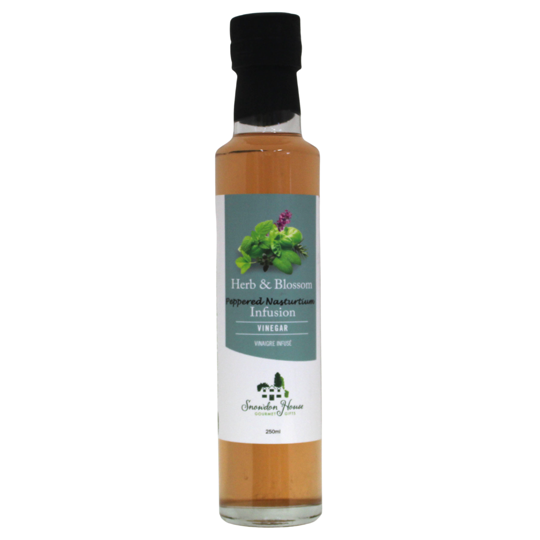 Herb & Blossom Peppered Nasturtium Infusion Vinegar - Snowdon House (250ml) - BCause
