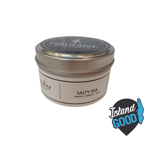 Salty Sea Soy Wax Candle - Rainwater Soap & Candle Co (4 oz) - BCause