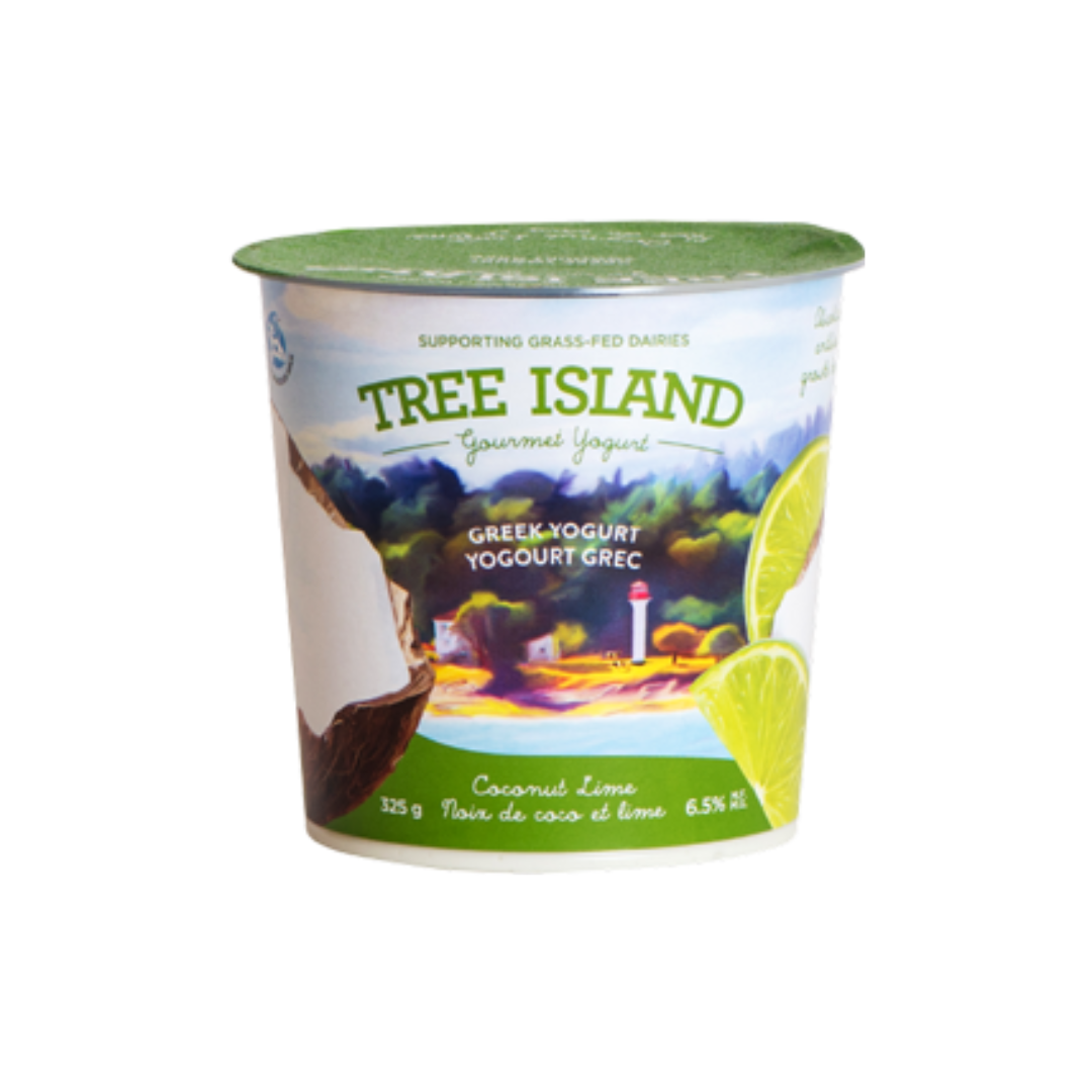 Coconut Lime Greek Yogurt - Tree Island (325g) - BCause