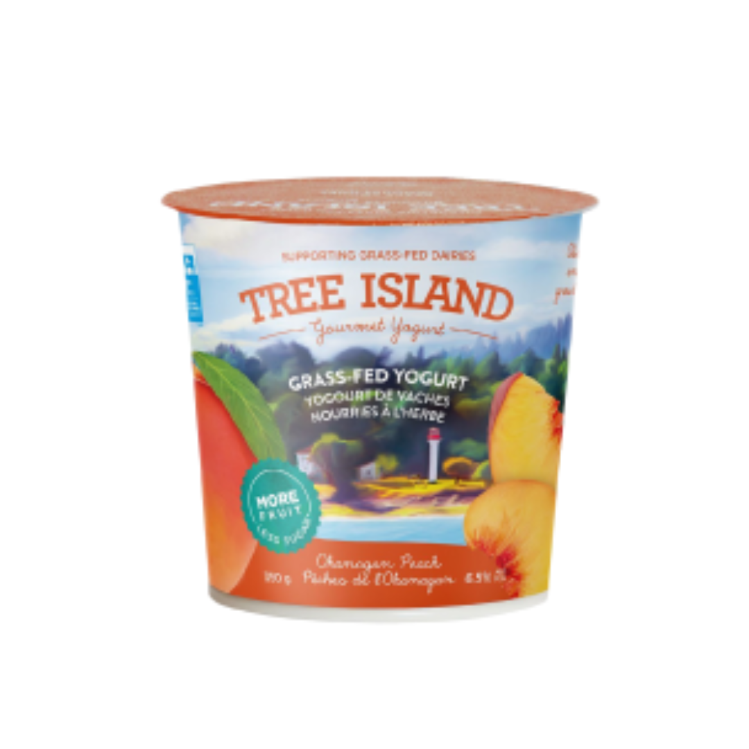 Okanagan Peach Grass-Fed Yogurt - Tree Island (325g) - BCause
