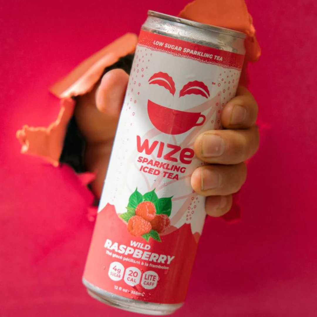 Sparkling Wild Raspberry - Wize Tea (355ml) - BCause