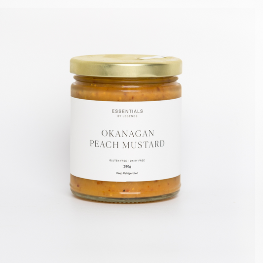 Okanagan Peach Mustard (280g) - Essentials by Legends - BCause
