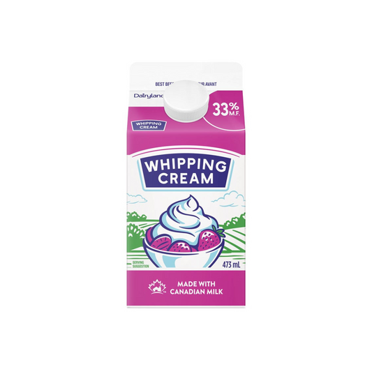Whipping Cream (33%) - Dairyland (473ml) - BCause