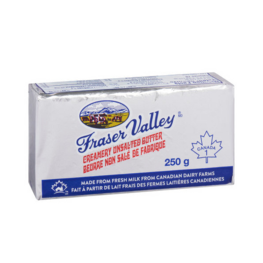 Unsalted Butter - Fraser Valley Creamery (250g) - BCause