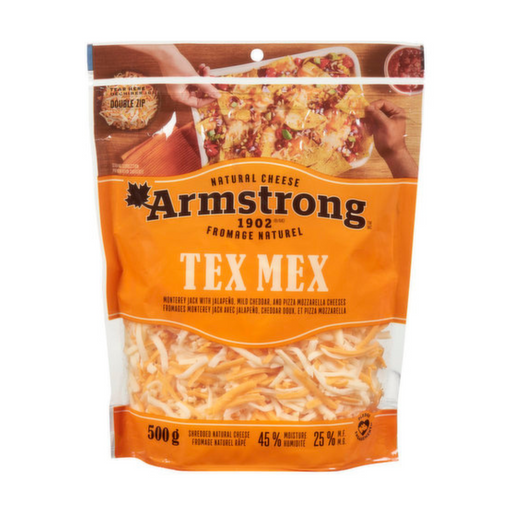 Tex Mex Shredded Cheese - Armstrong (500g) - BCause