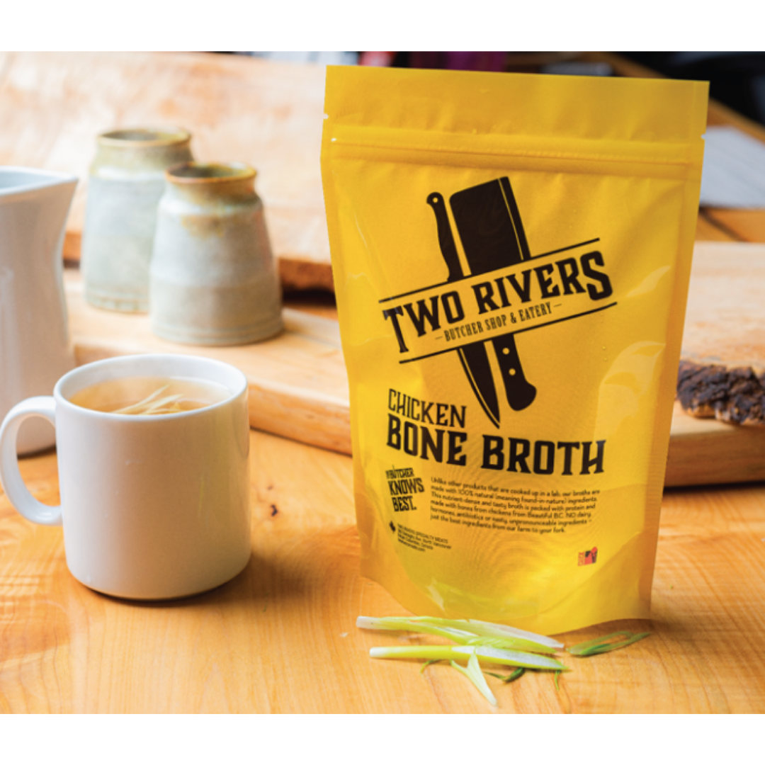Chicken Bone Broth (750ml) - Two Rivers Meats - BCause