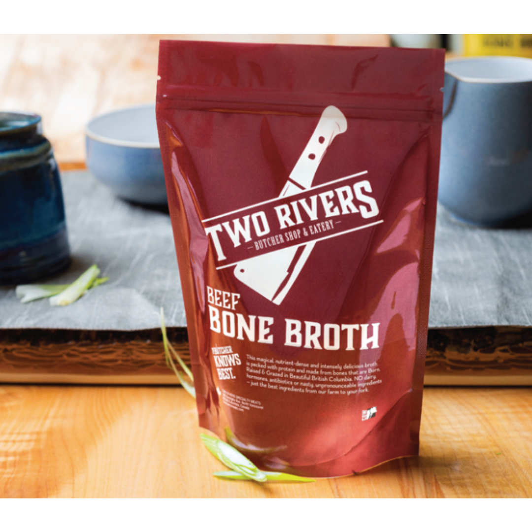 Beef Bone Broth (750ml) - Two Rivers Meats - BCause