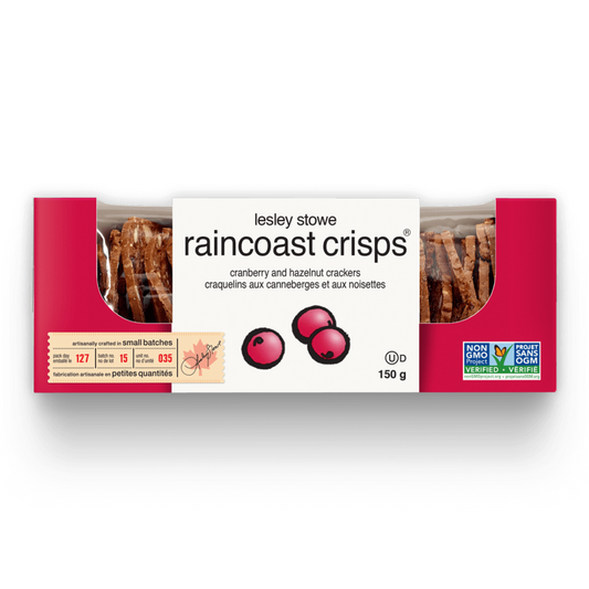 Cranberry Hazelnut Crackers - Raincoast Crisps (150g) - BCause